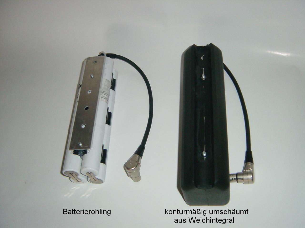 Akku + gesch�umter Akku Text