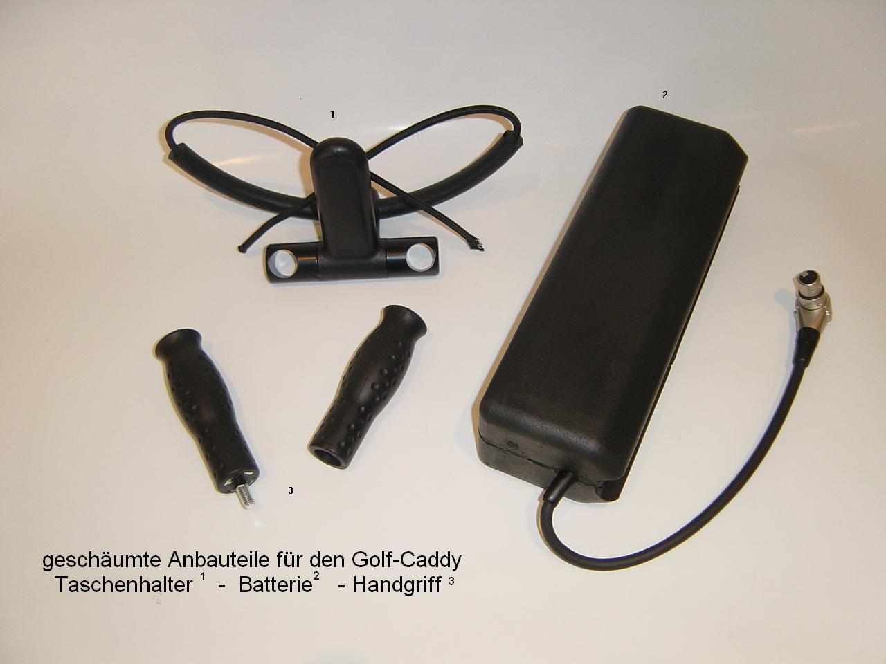 Caddy Akku, Halter, Griff Text